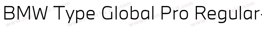BMW Type Global Pro Regular字体转换